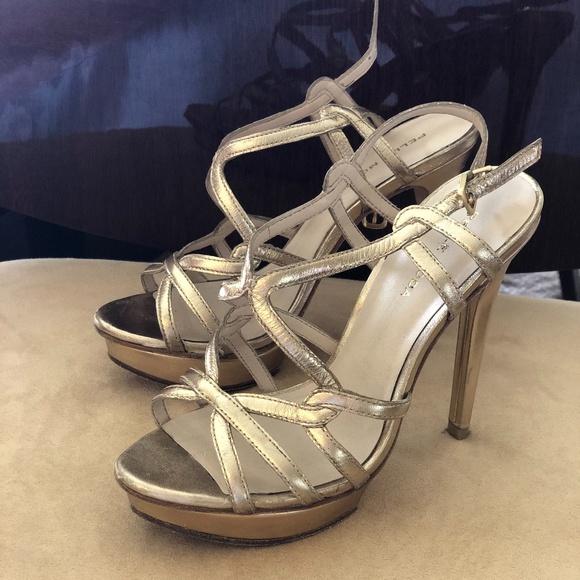 Pelle Moda Shoes - Pelle Moda Glam Stiletto Sandal, Gold